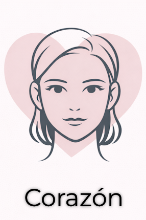 Anteojos para rostros corazón