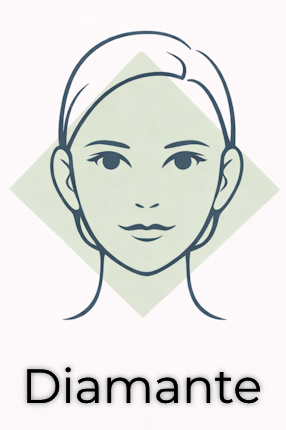 Anteojos para rostros diamante