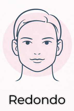 Anteojos para rostros redondos