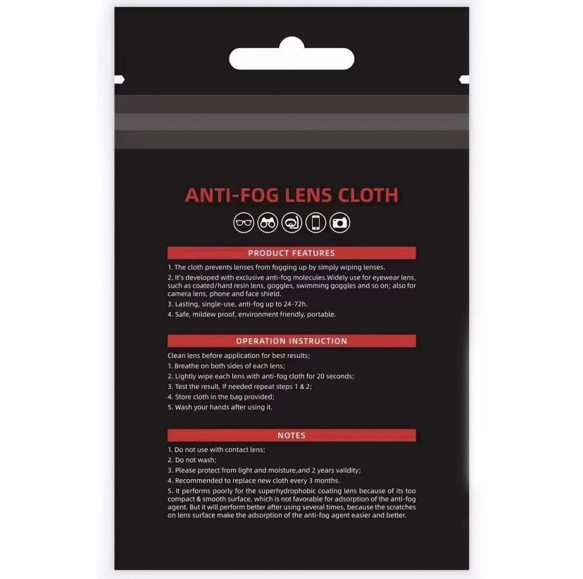 Paño antiempañante Anti-fog