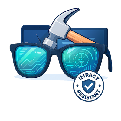 Tallado HD personalizado con filtro azul y antirreflejo